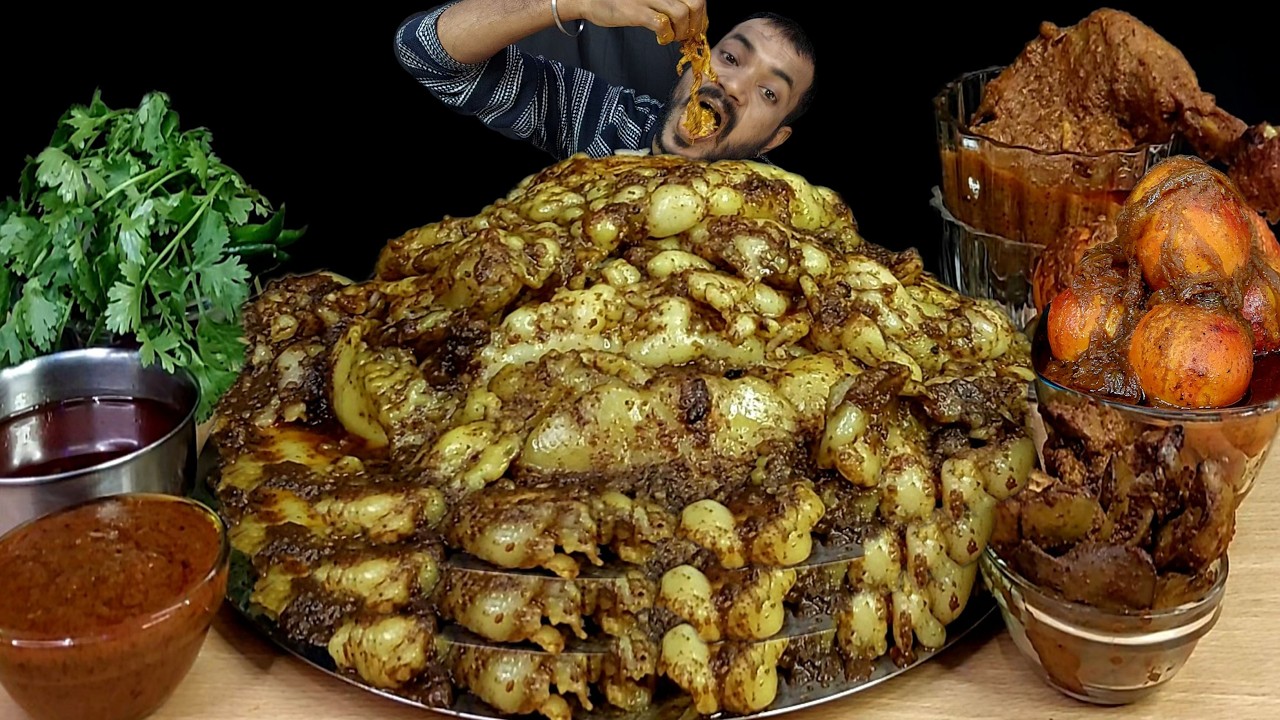 Eating Show, 5Kg Mutton Fat Curry With Rice Challenge, Chicken Curry Chicken Liver Curry Egg Curry