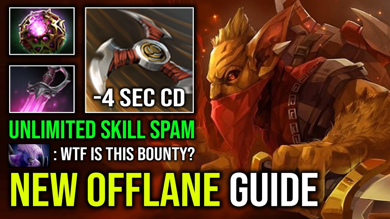 How to Offlane BH 4 Sec CD Skill Spam Shuriken Unlimited Jinada with Khanda Octarine Dota 2