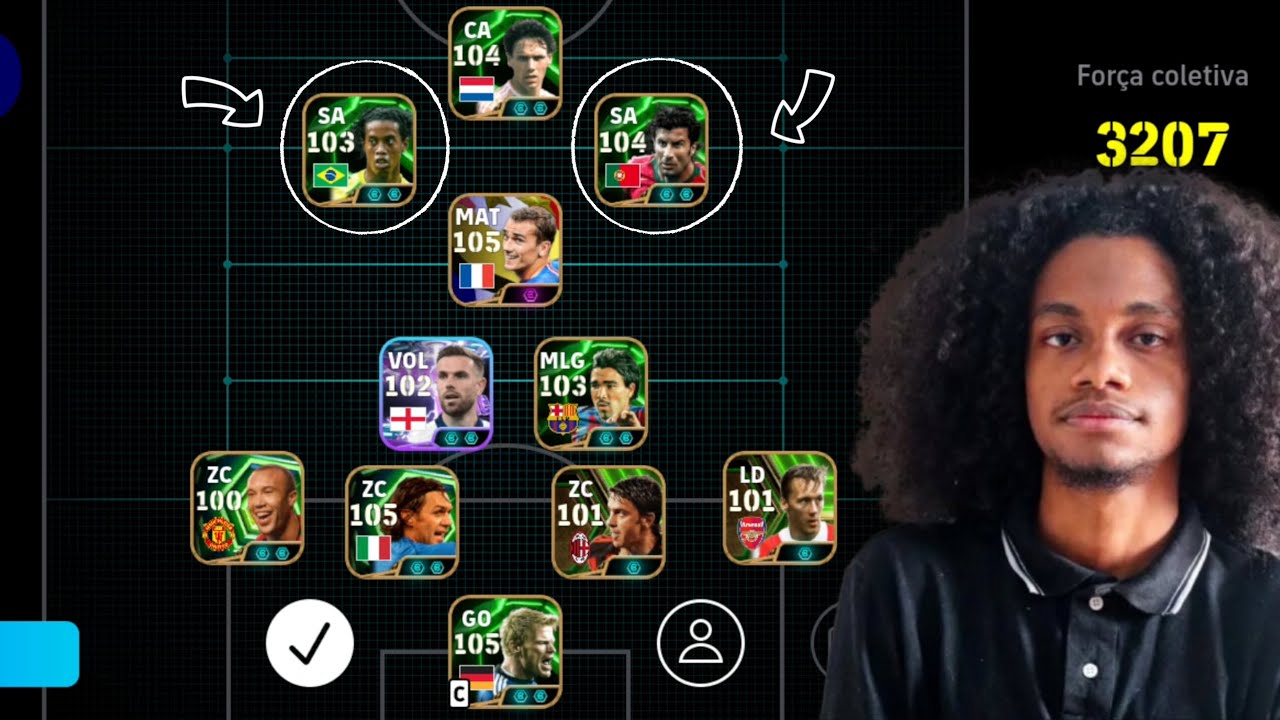 MELHORES FORMAÇÕES PARA POSSE DE BOLA E CONTRA-ATAQUE NO EFOOTBALL 26 MOBILE 