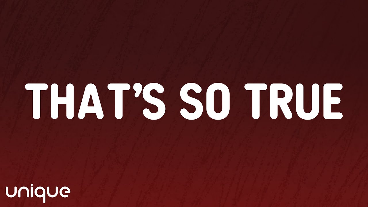 Gracie Abrams - That&rsquo;s So True (Lyrics)