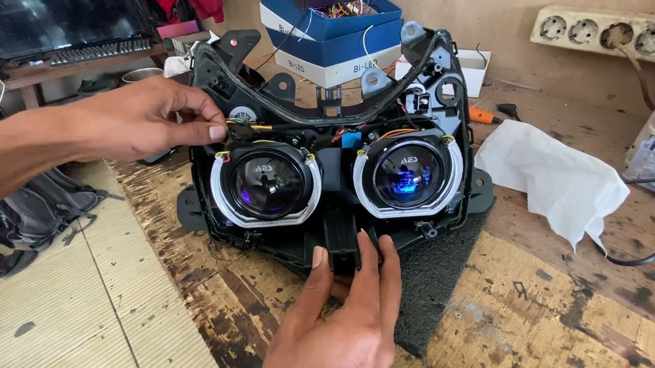 review proses rakit biled vario110