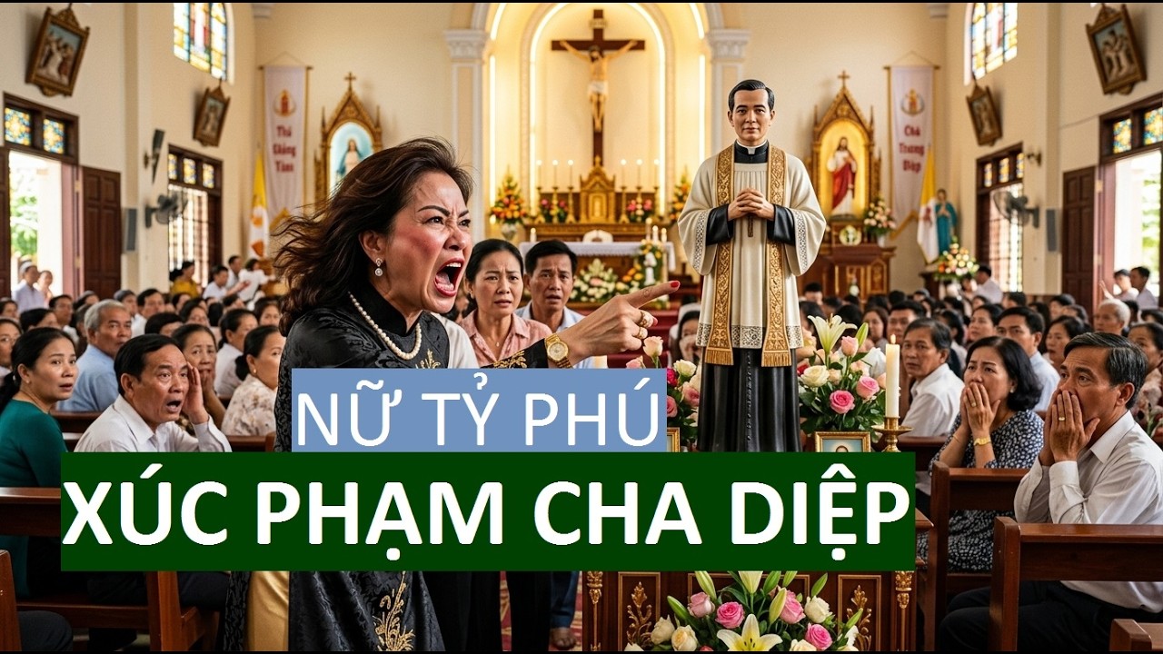 NỮ TỶ PHÚ VÀO NHÀ THỜ TẮC SẬY XÚC PHẠM CHA TRƯƠNG BỬU DIỆP – ĐIỀU BẤT NGỜ XẢY RA SAU ĐÓ