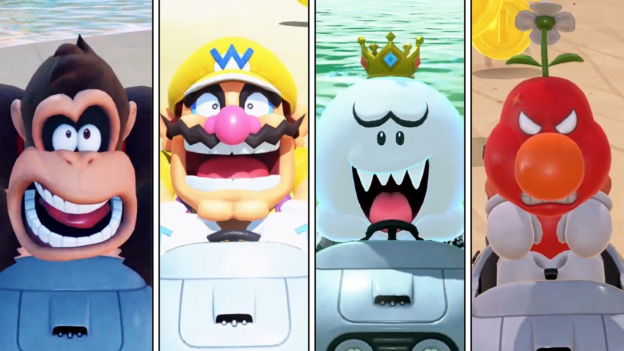 Mario Kart World - All Blue Shell Animations