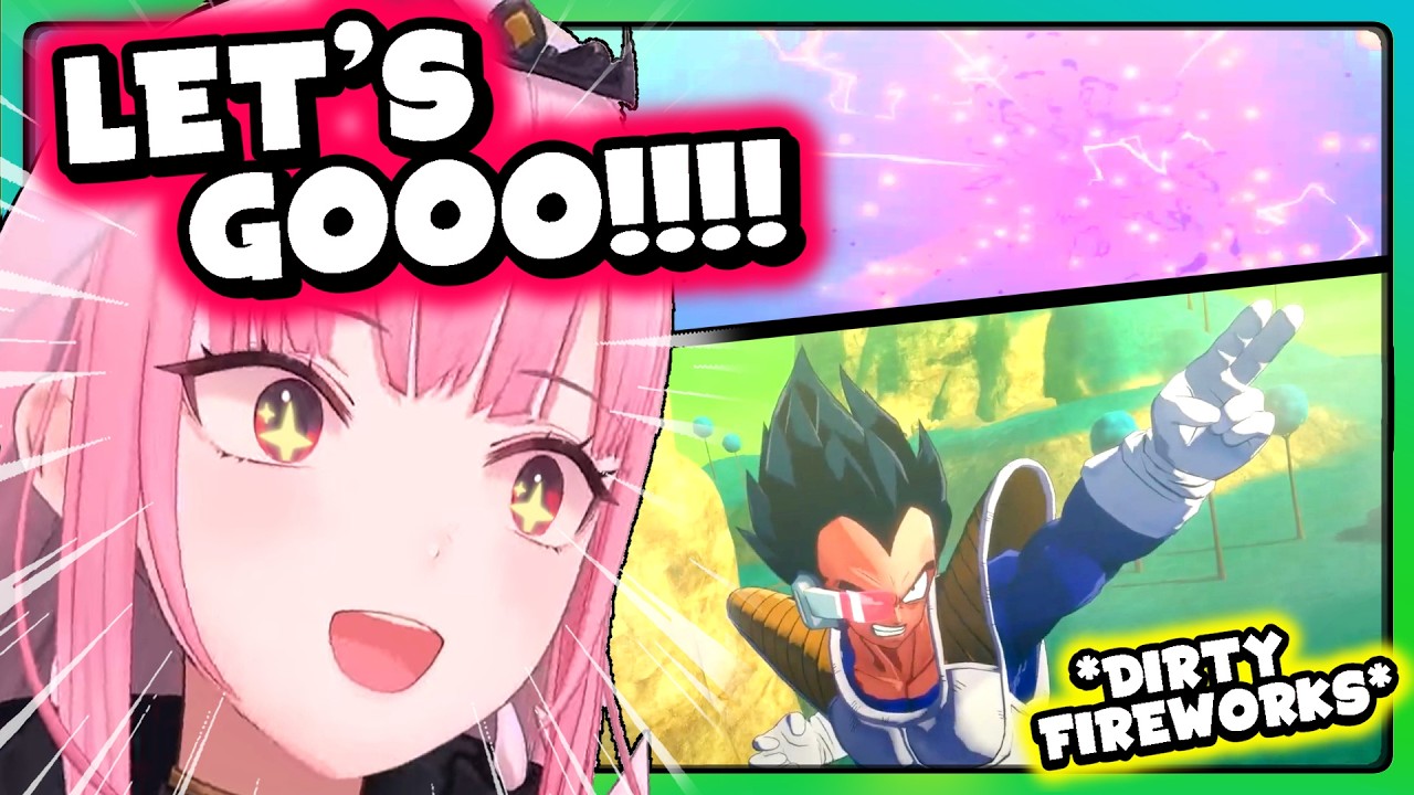Calli fangirling over Vegeta, Piccolo and Goku is adorable
