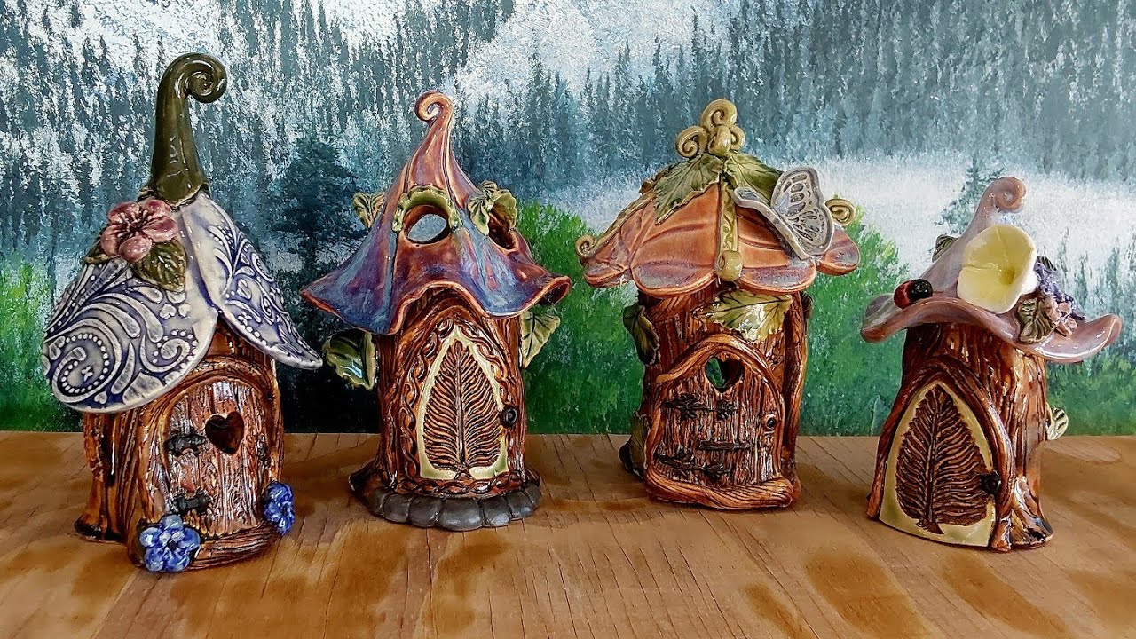 Kiln Opening (owls, mushrooms, and fairyhouses)!