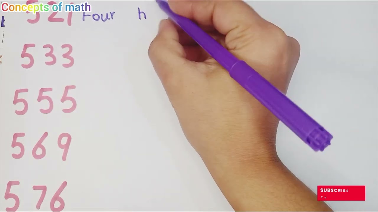 How to learn and write counting in numbers change into words ||@conceptsofath|| mathematics