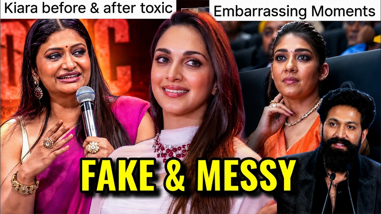 KIARA ADVANI, GEETU MOHANDAS & YASH'S EMBARRASSING SPEECH: KIARA BEFORE & AFTER TOXIC