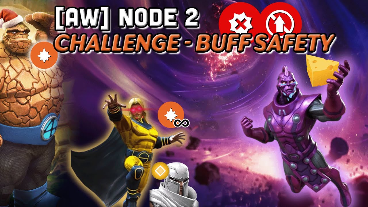 Mcoc Alliance War Big Thing Node 2 High Evolutionary vs Sentry - Challenge Buff Safety, Power Snack