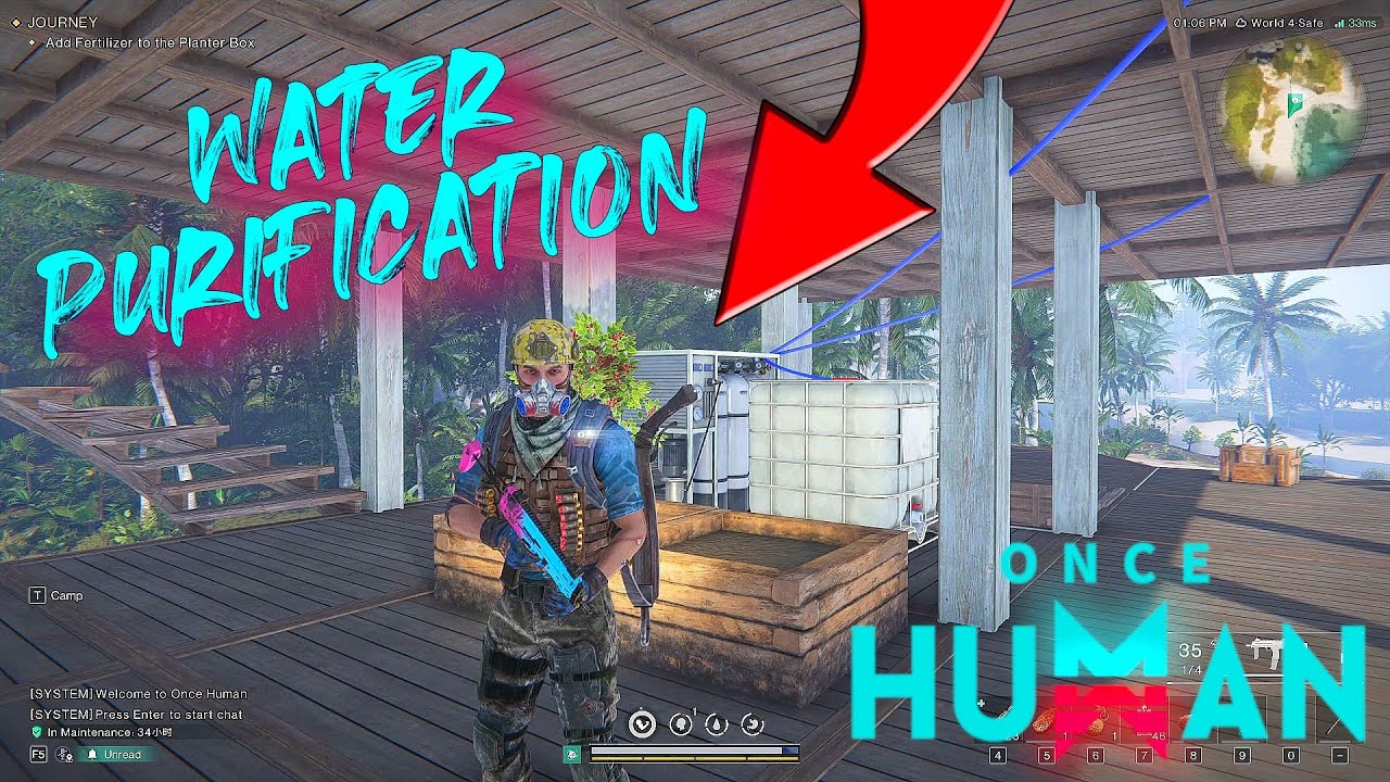 ONCE HUMAN: HOW WATER PURIFICATION WORKS! #OnceHuman TIPS AND TRICKS