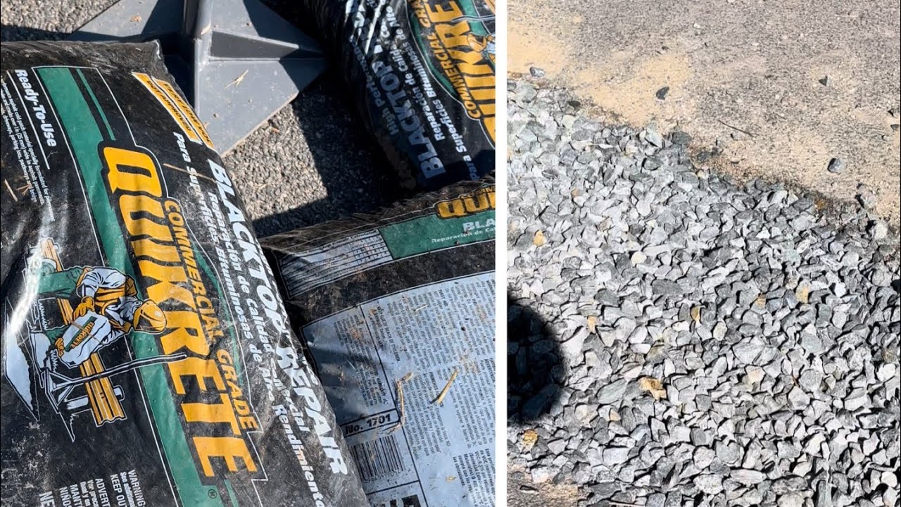 Asphalt Driveway repair-Cold patch do it yourself, how to video.