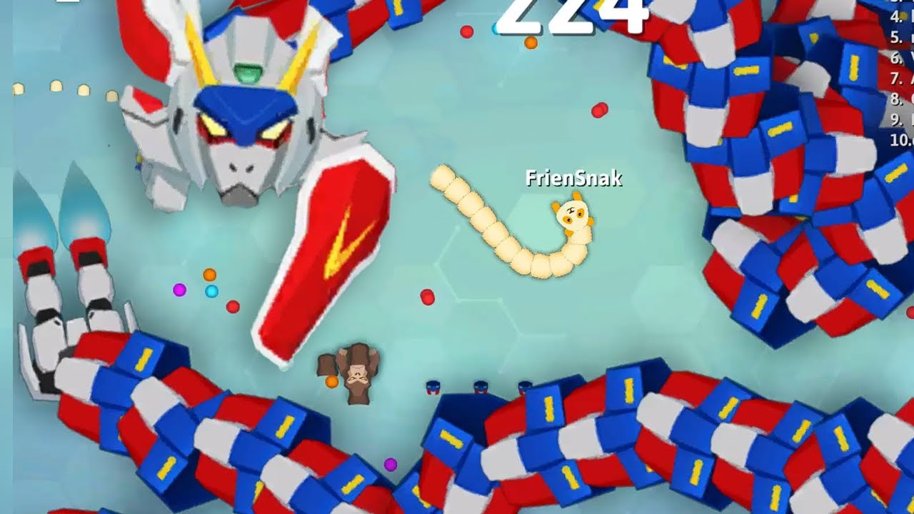 I Got Trapped By The Biggest Snake! /Snake.io