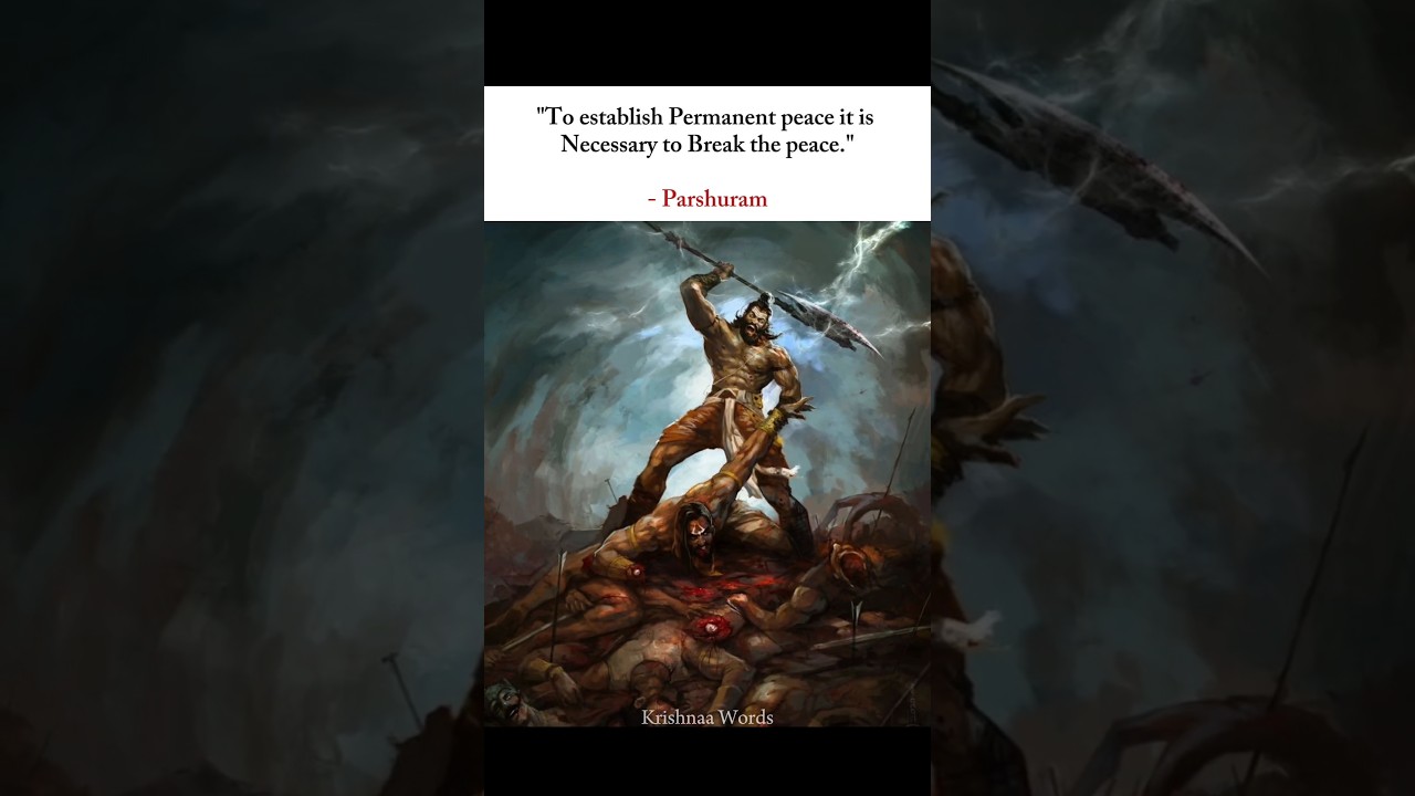 Parshuram: Breaking Peace to Forge Dharma 🔱 