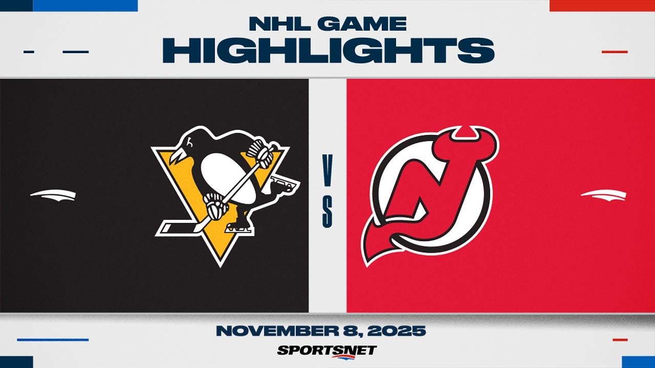 NHL Highlights | Penguins vs. Devils - November 8, 2025