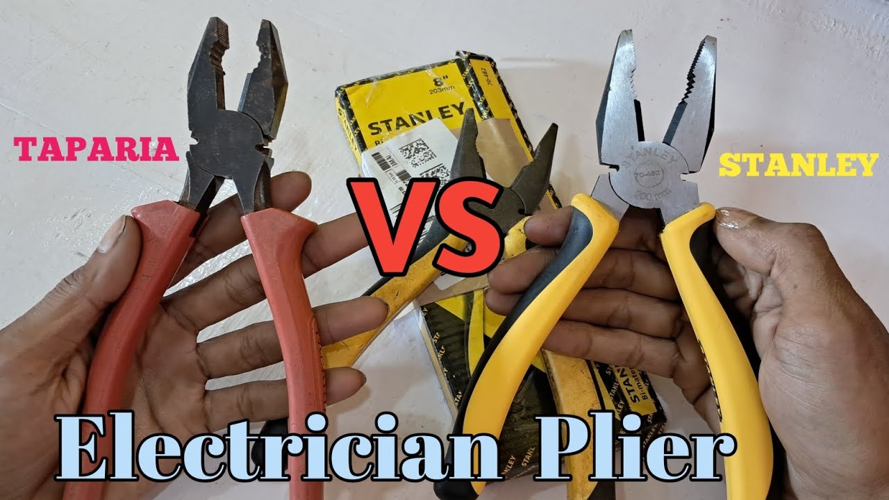 Taparia tools Vs Stanley tools // Taparia Plier Vs Stanley Plier