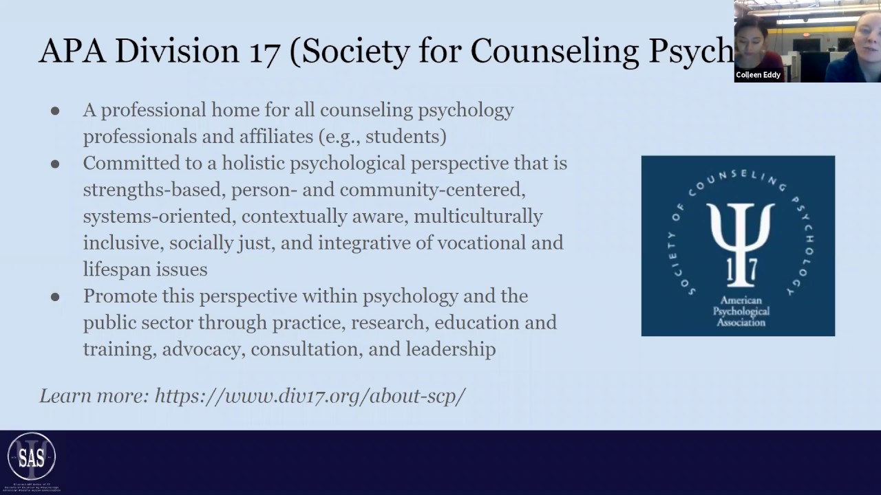 Counseling Psychology Doctoral Applications Advice, Support and Q&A with SAS