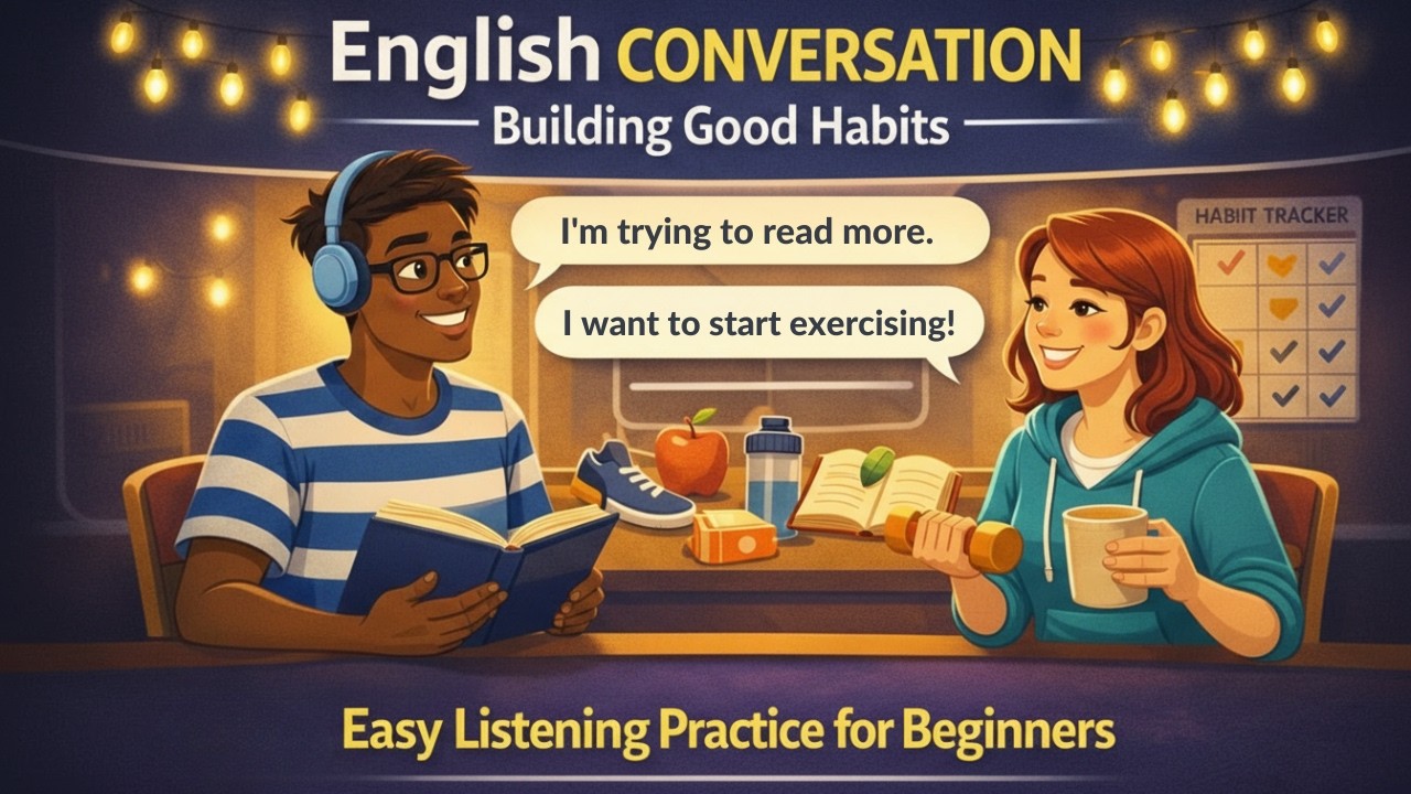 English Conversation About Building Good Habits 🌱 | Easy Listening Practice for Beginners
