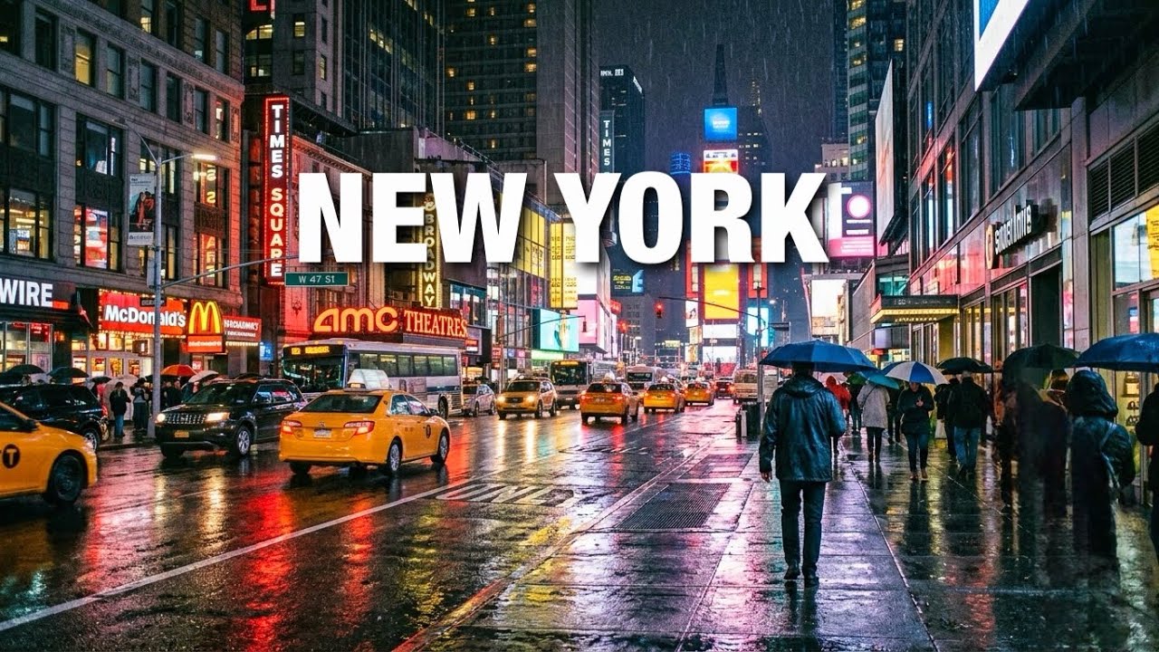 New York City LIVE Rainy Manhattan on Saturday Evening (June 27, 2026)