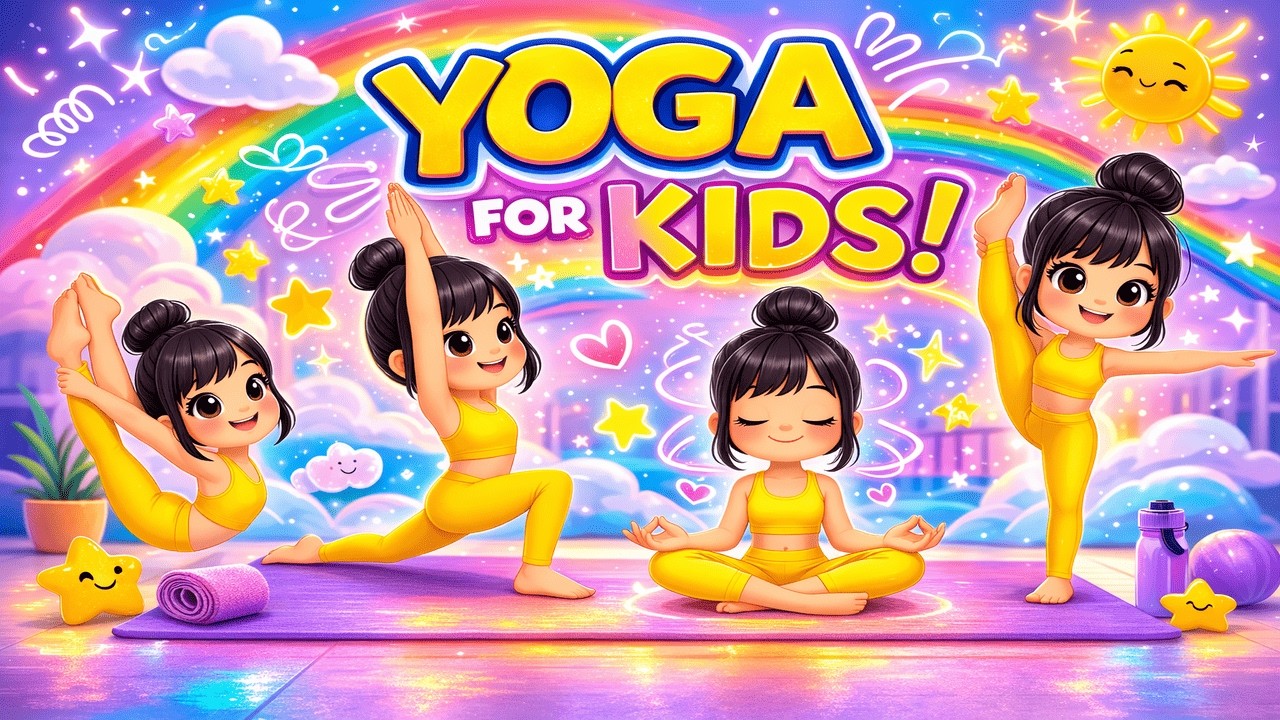 Yoga for Body Toning | Yoga Stretches Routine | Flexibility & Strength | Ari Yogs Kids