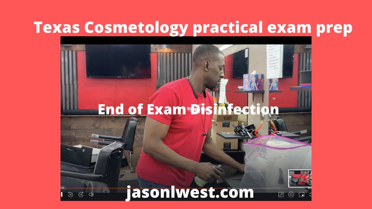 2025 Cosmetology State Board End of Exam Disinfection[Demo/Texas]