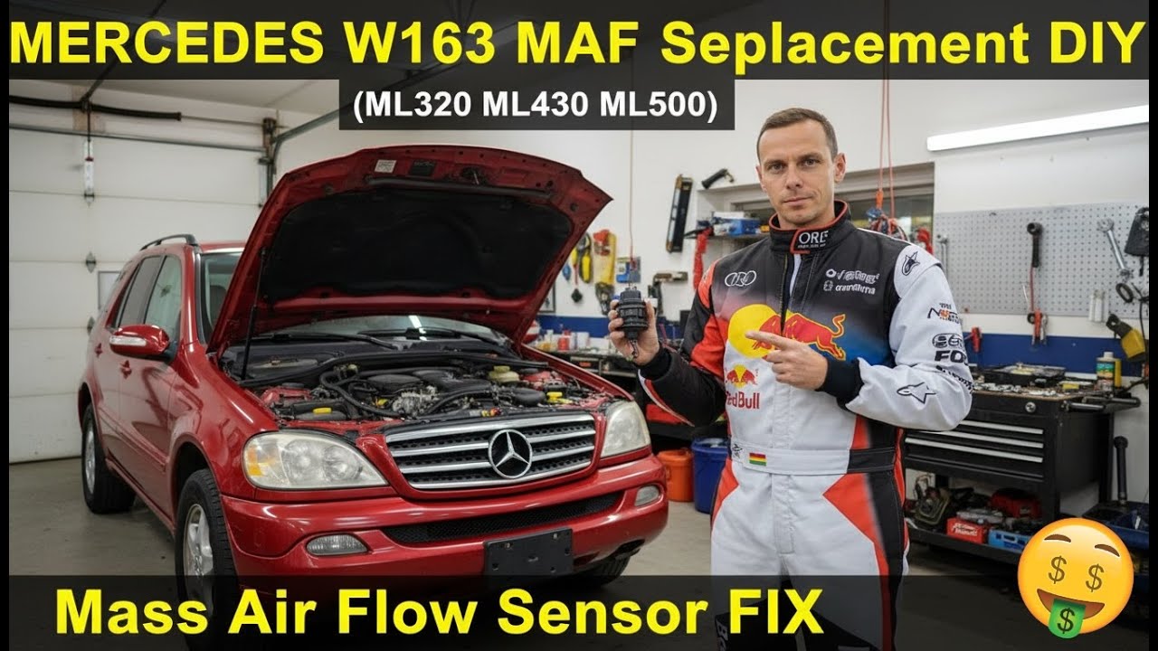 MERCEDES W163 MAF Sensor Replacement DIY (ML320 ML430 ML500) | Mass Air Flow Sensor FIX