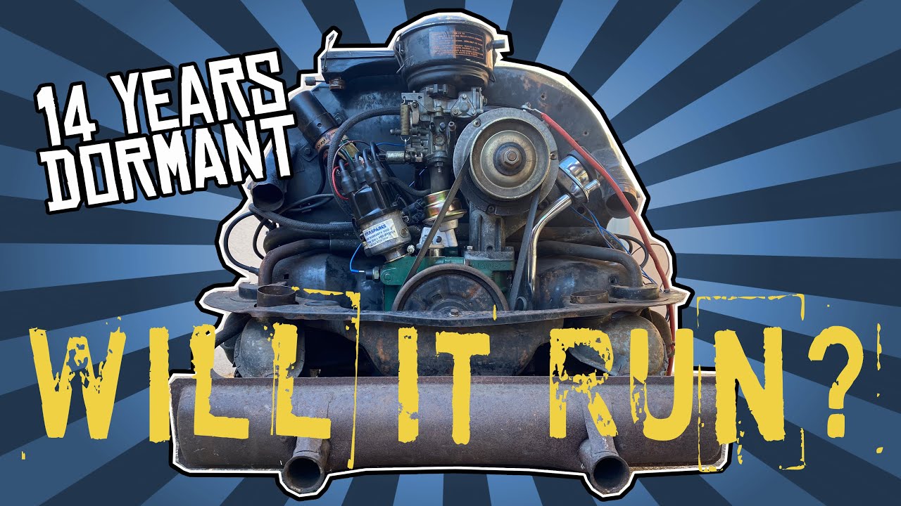 Will it run? This VW 1200 engine has sat silent for 14 years!