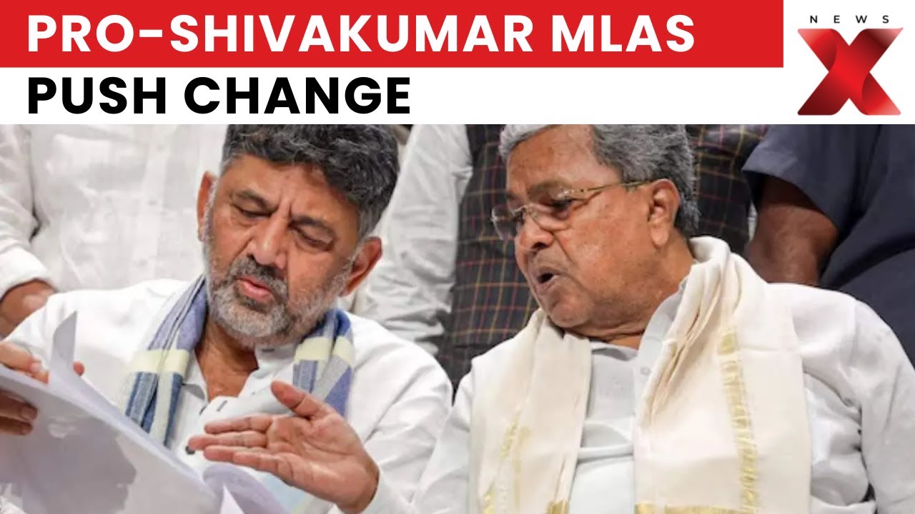 Political Tensions in Karnataka: Pro-Shivakumar Congress MLAs Push Leadership Change