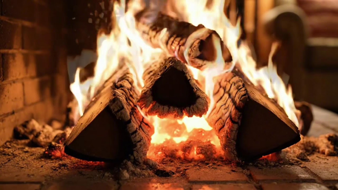 Crackling Fireplace & Gentle Piano 🎹🔥 Perfect Background Music for Studying, Reading & Relaxation