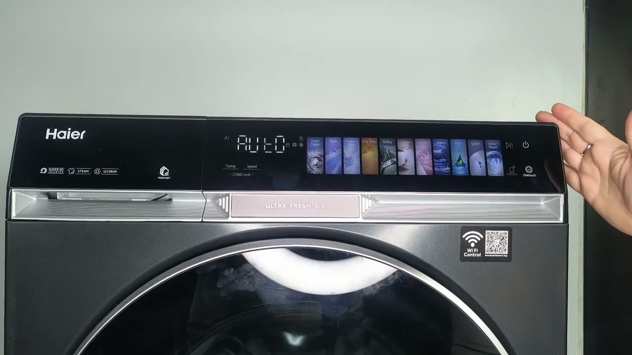 Demo of Haier New launch washer & dryer F11 series 