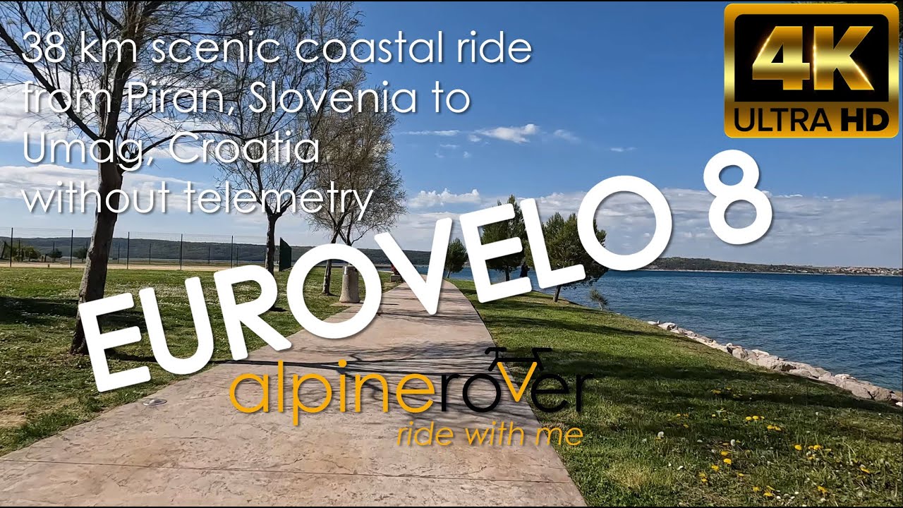 38km beautiful scenic coastal ride from Piran, Slovenia to Umag, Croatia - without telemetry overlay