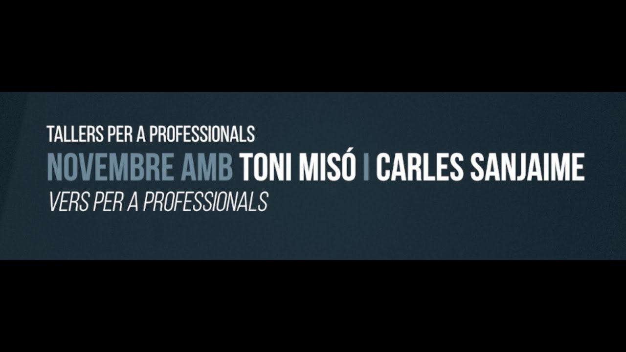 Escola de Teatre Escalante: Toni Mis&oacute; i Carles Sanjaime