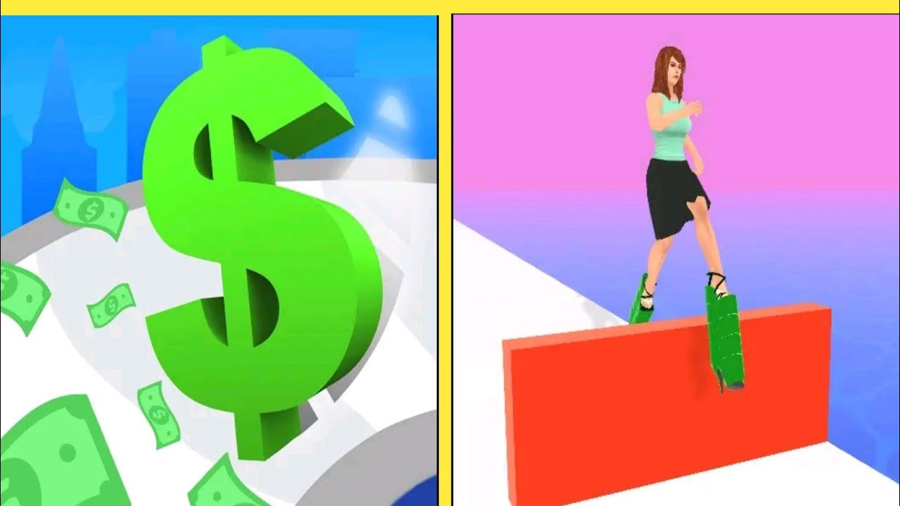 Digit shooter🆚Girl jumper Satisfying Mobile Gameplay  Playing 9999 Tiktok Game Relaxing