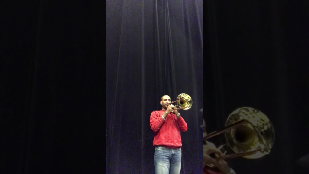 Michael louis Trombone jazz improvisation with Boghdady Jazz Big band