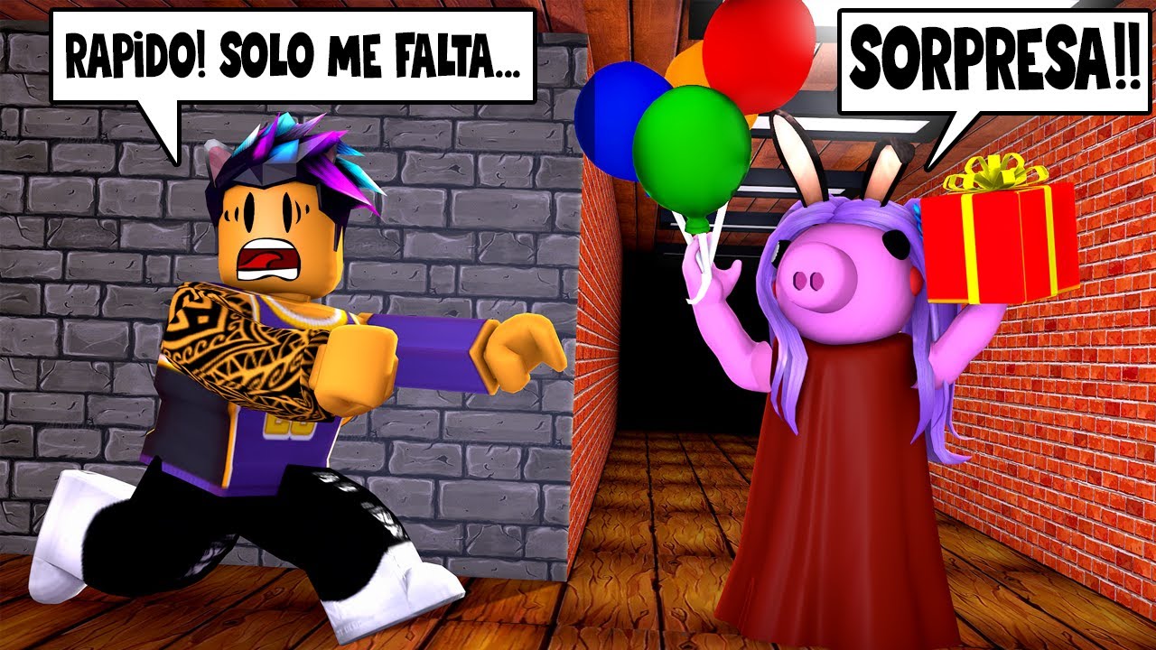 I SURPRISE KEPU BY BEING PIGGY! 😂 - ROBLOX - THE PIG IS CHASING US