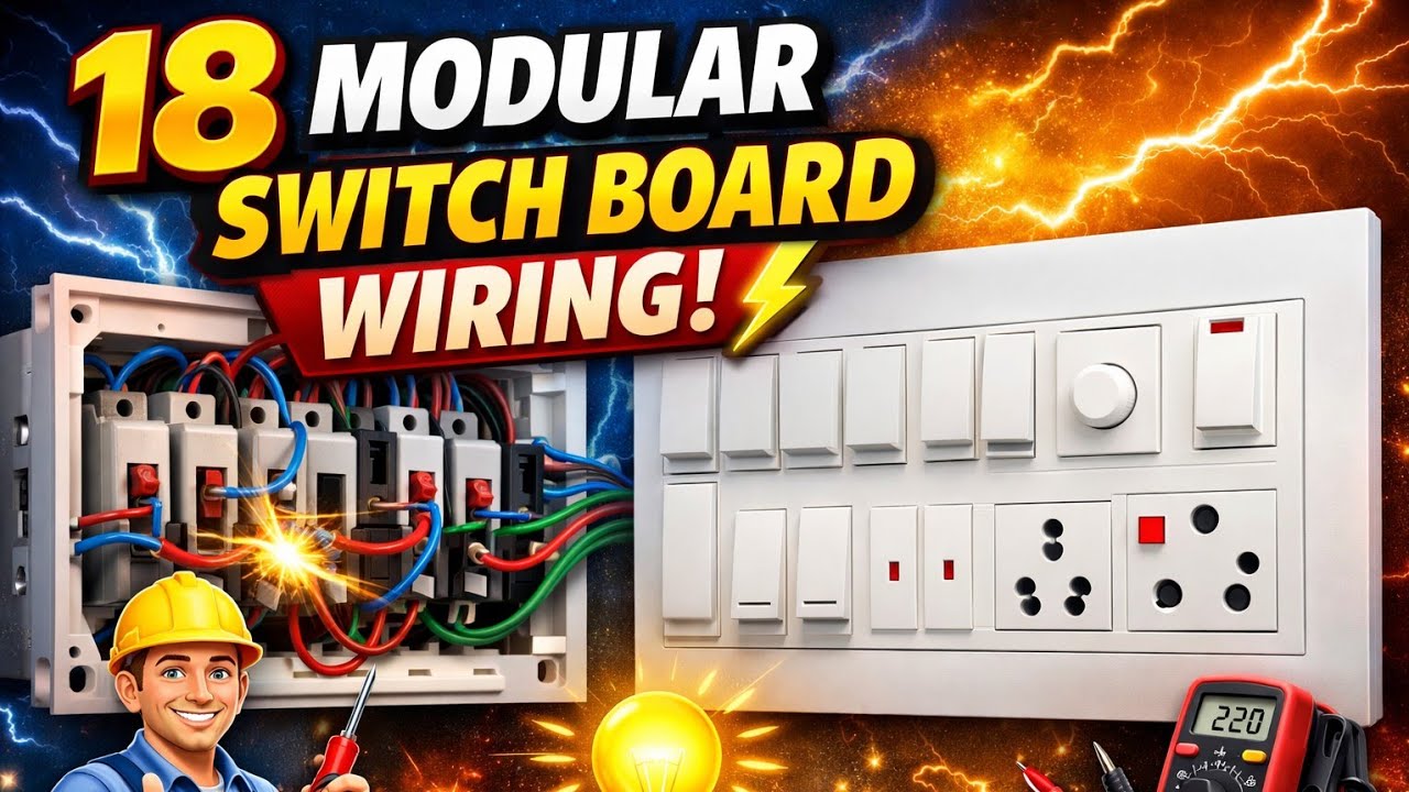 “Big 18 Modular Switch Board Connection 😱” 
