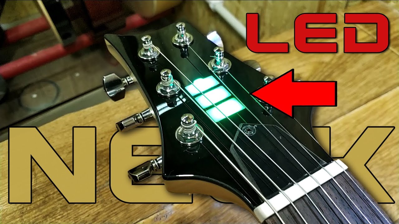 LED LIGHT GUITAR build | Guitar building video