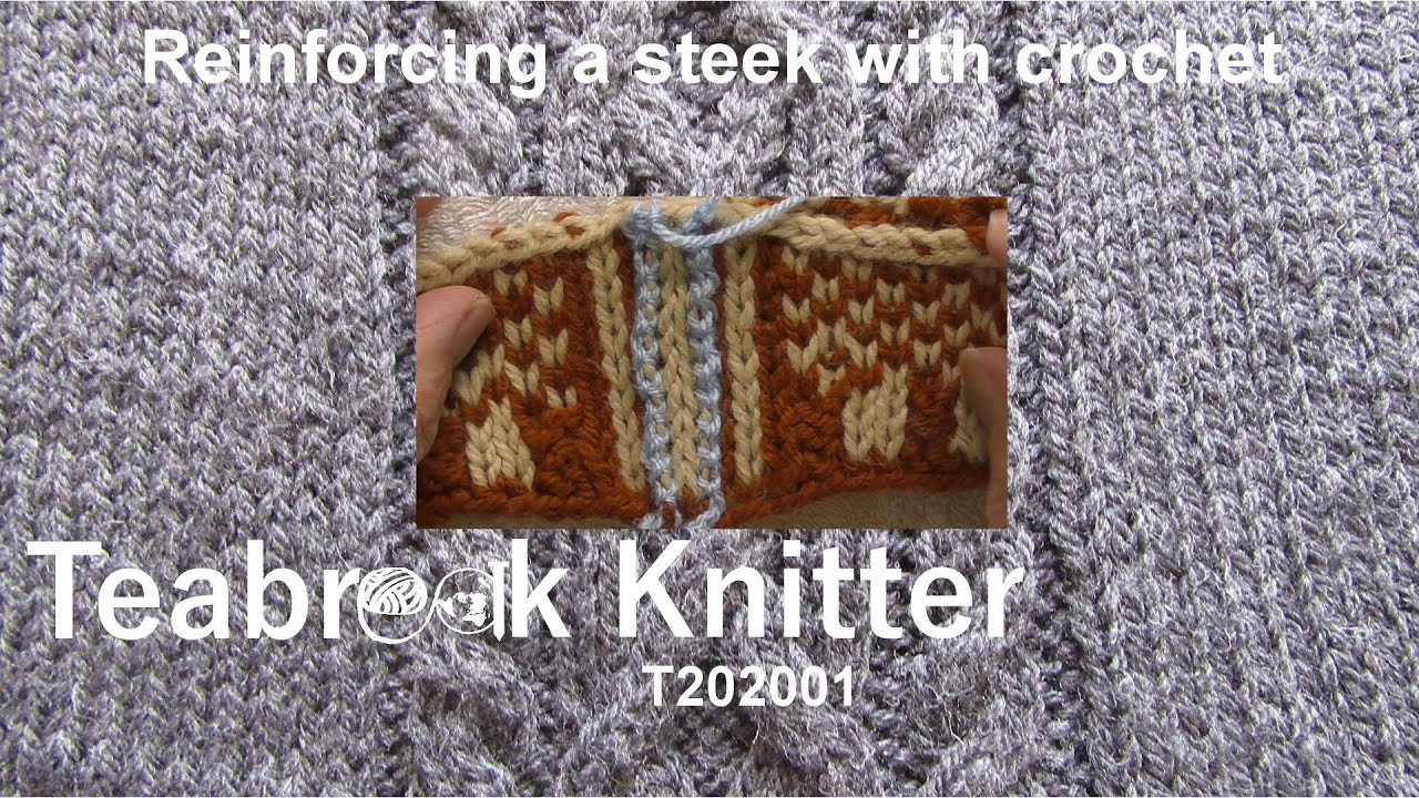 Reinforcing a steek with crochet (T202001)