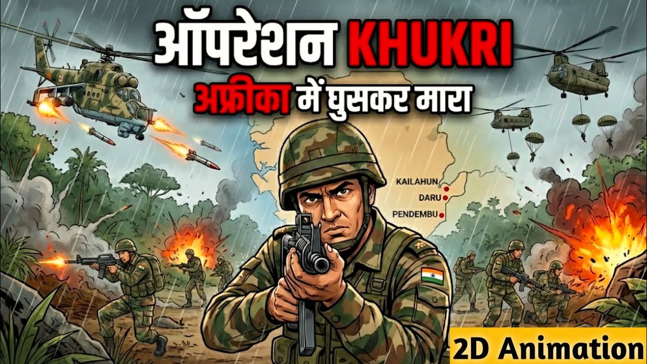 Operation Khukri: Indian Army most Dangerous Mission | 2D Animation
