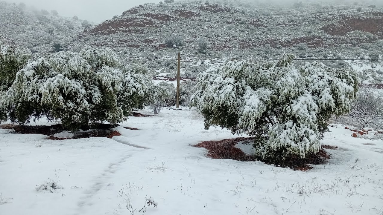 بعد 8 سنوات الحمدلله شفنا الثلوج🌨❄️☃️من جديد أيت أمراس إقليم أزيلال