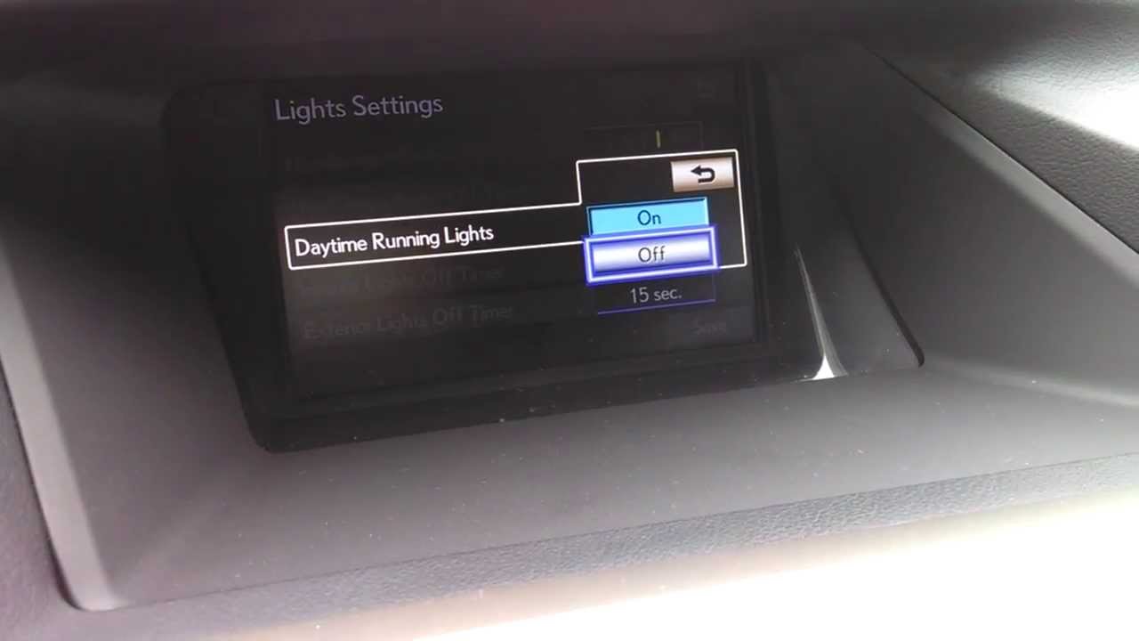 Lexus Nav. Подробное руководство по дневным ходовым огням