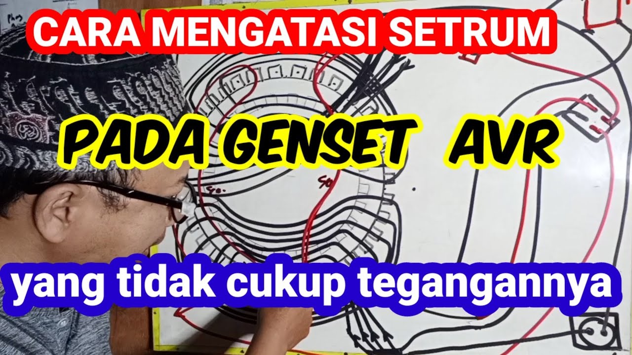 Cara mengatasi tegangan  pada genset yang tidak cukup 220.pada gulungan ulang kita..