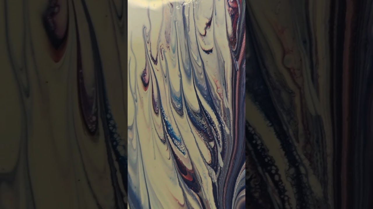 "LIGHT LIKE A FEATHER FLY INTO THE LIGHT" KISS POUR EMOTIONAL FLUID ART @sanjahotko8585