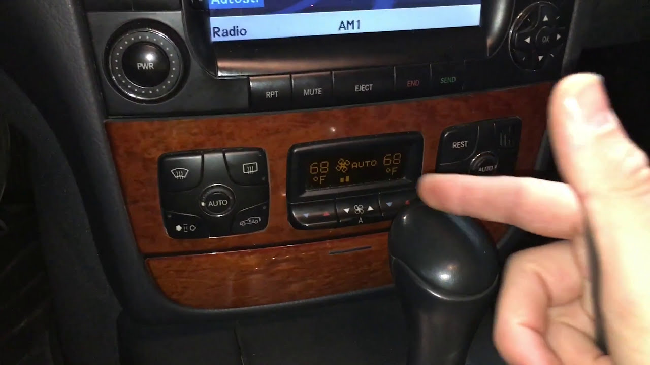 Диагностика климат-контроля Mercedes Benz W220