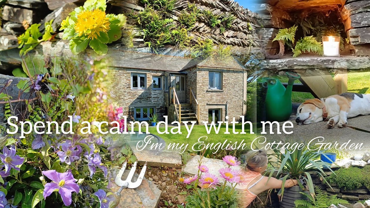 Slow Living, calm but productive day in my english cottage garden /asmr/garden/country living/vlog
