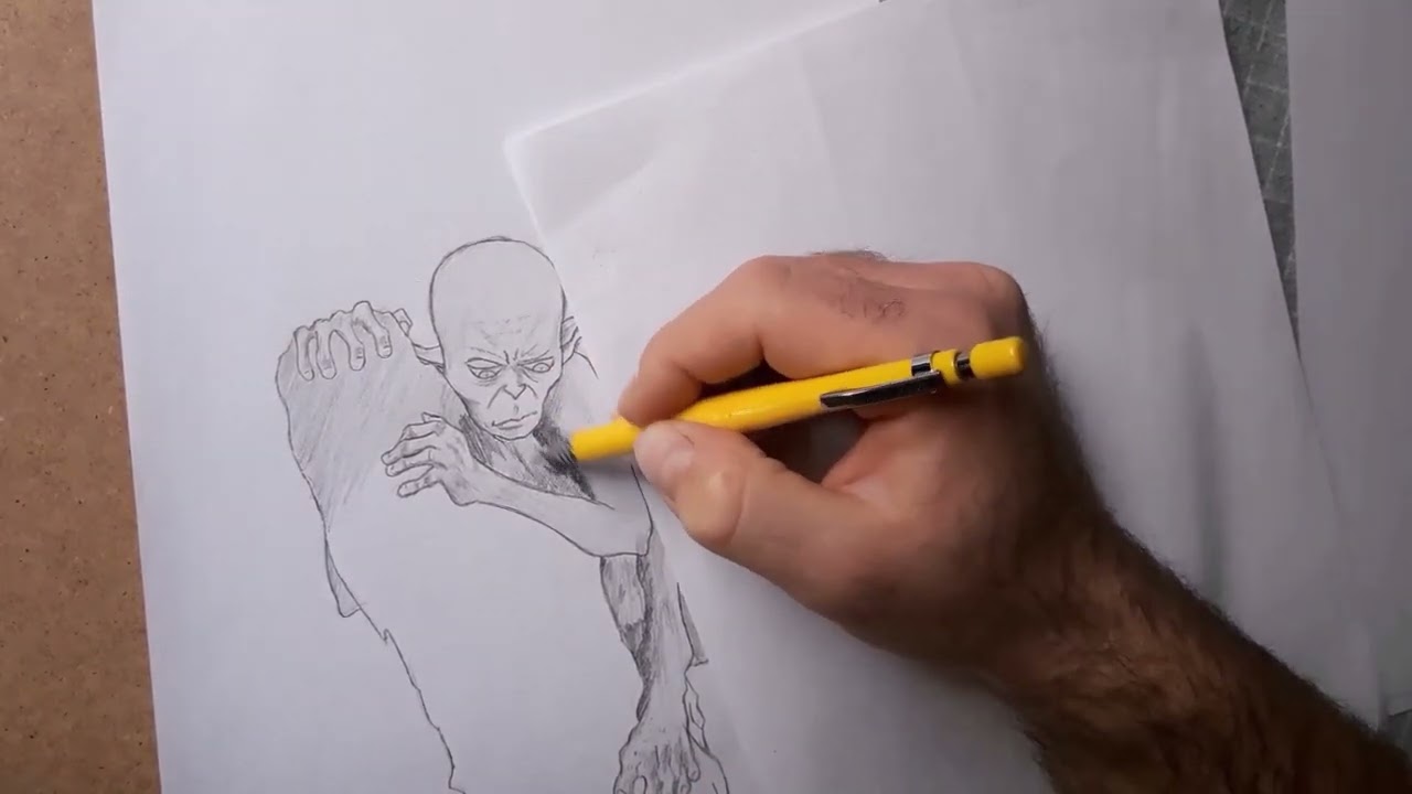 Gollum LotR - Easy Speed  Drawing