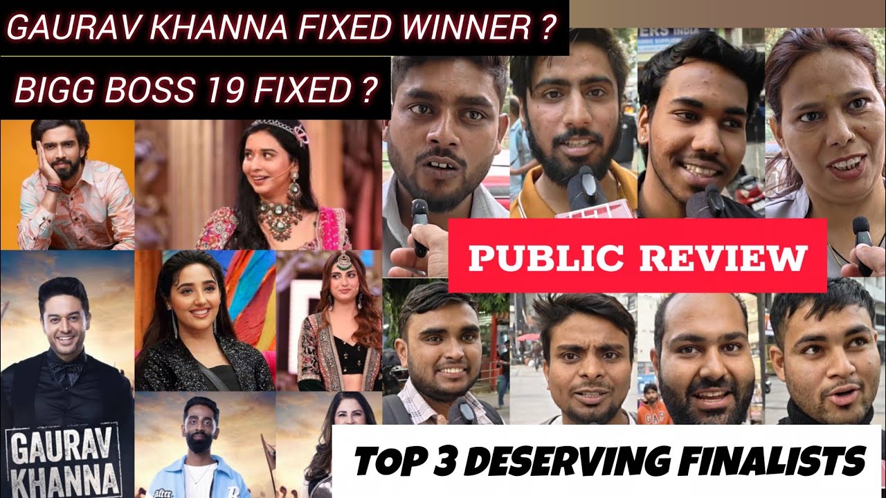 Bigg Boss 19 Public Review & Reaction || Public confirms Top 3 Finalists & reacts on Mridul Eviction