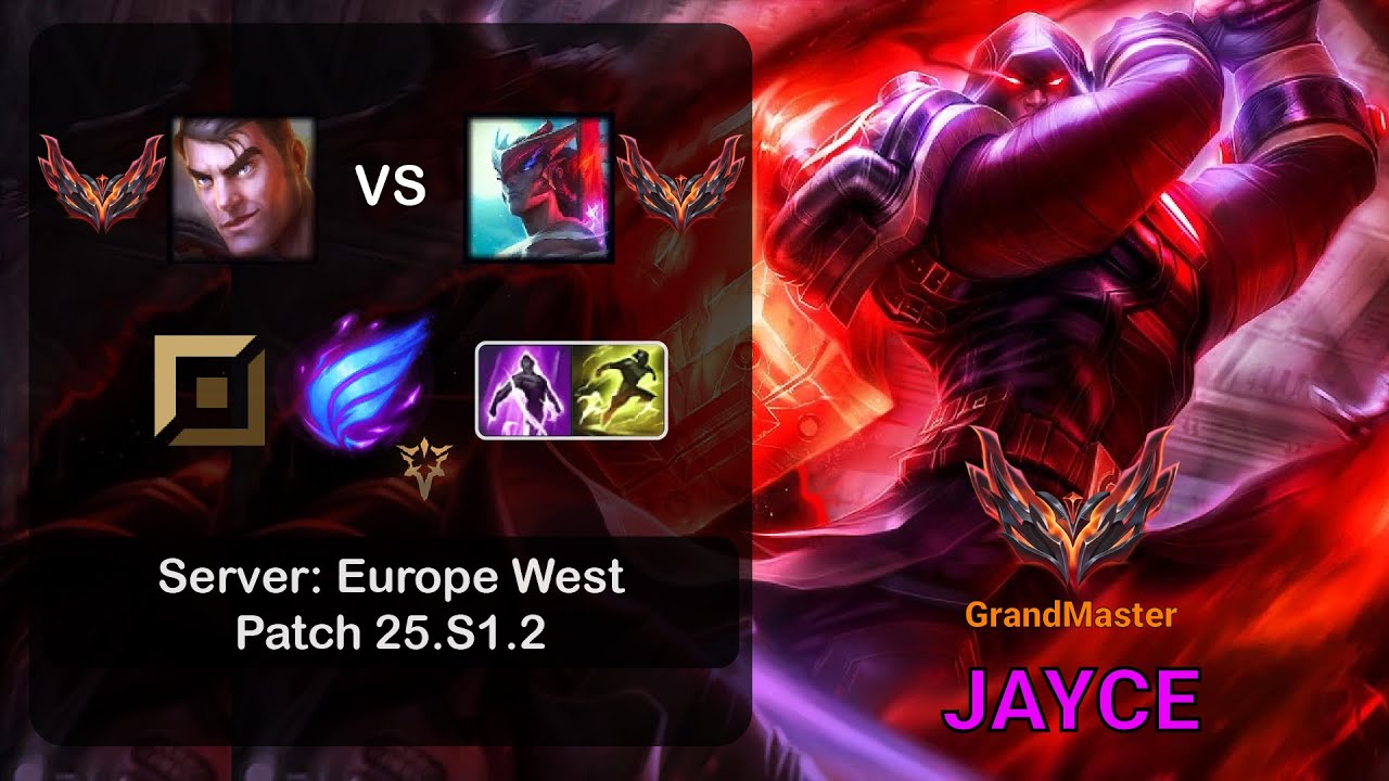 Jayce Top vs Yone - EUW GrandMaster - Patch 25.S1.2