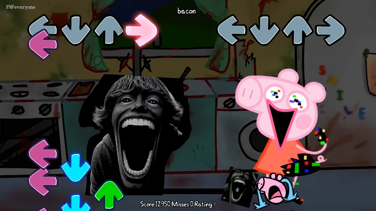 [SWAP] FNF 67 meme vs Peppa All sings Bacon | fnf 67 song phonk meme Remix -Friday Night Funkin'
