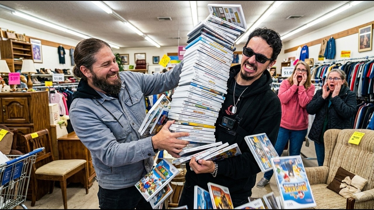 Thrift Store Retro Game Hunting… We Found Games for UNDER $1!