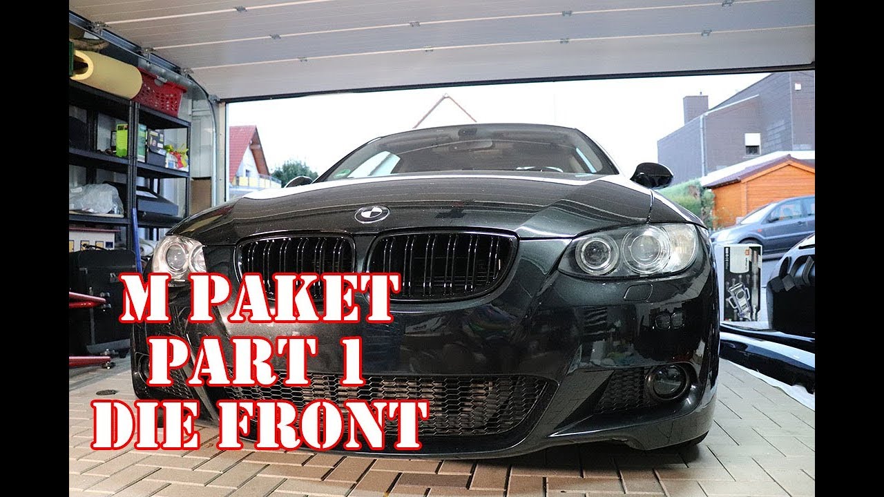 Frontstoßstange montieren  BMW E92 M Paket Part 1 #DENSU