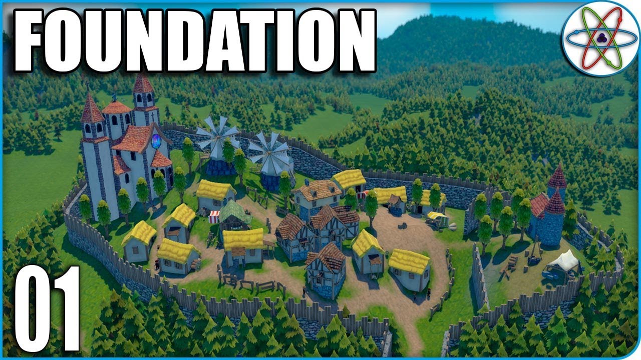 Construir uma Cidade Medieval | Foundation EP 01 - Gameplay PT BR (City Builder Medieval)